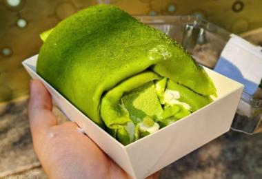 Bánh crepe pudding vị matcha 'làm mưa làm gió' mạng xã hội