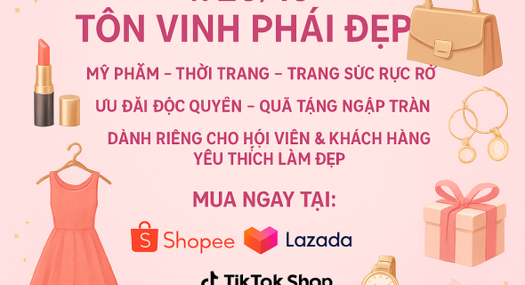 🌸 NGÀY HỘI THÀNH VIÊN x 20/10 – TÔN VINH PHÁI ĐẸP 🌸 💎✨ CÙNG PNJ x LINLY STORE x HUFUHOLIC – BỘ BA THƯƠNG HIỆU HOT NHẤT SHOPEE HỘI TỤ! ✨💎 🌟 VÀ ĐẶC BIỆT DÀNH RIÊNG CHO TÍN ĐỒ GIA DỤNG THANH VÂN KITCHEN !
