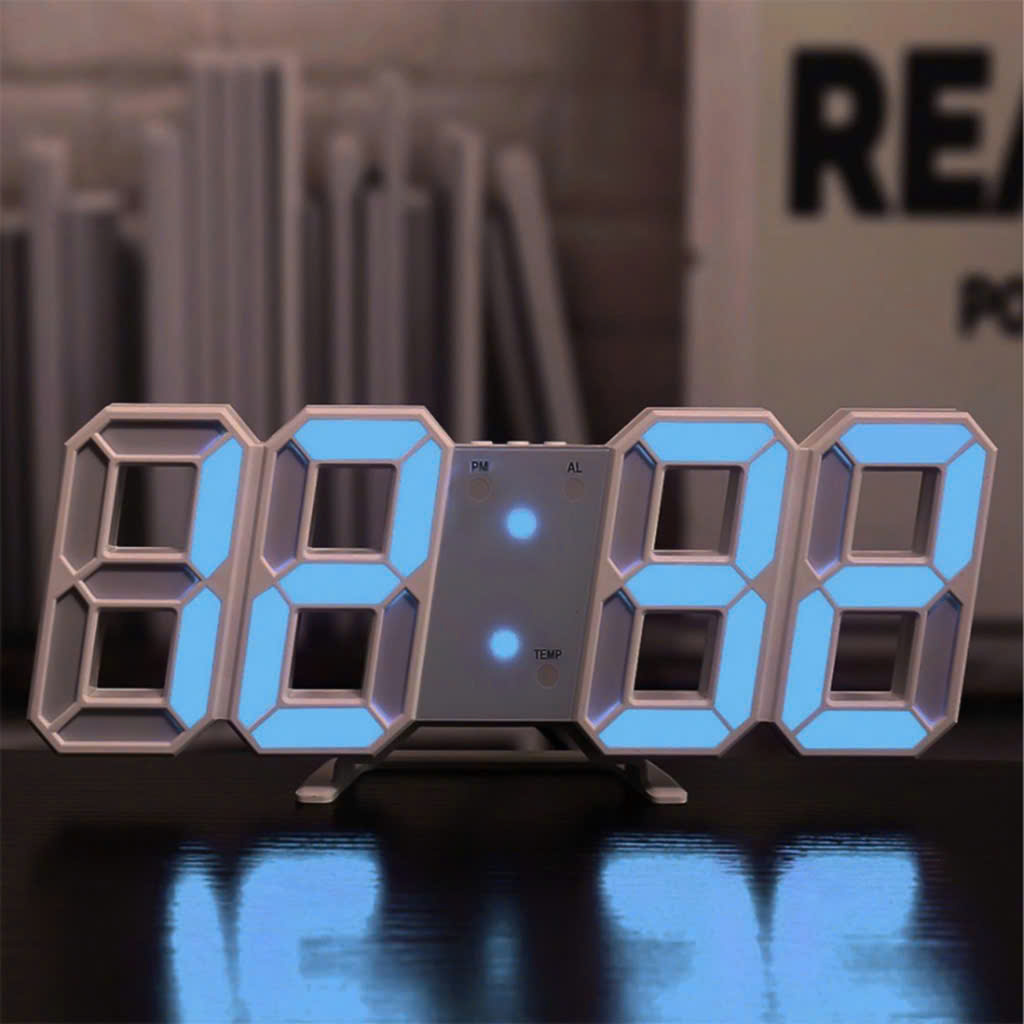 Đồng Hồ LED 3D Treo Tường