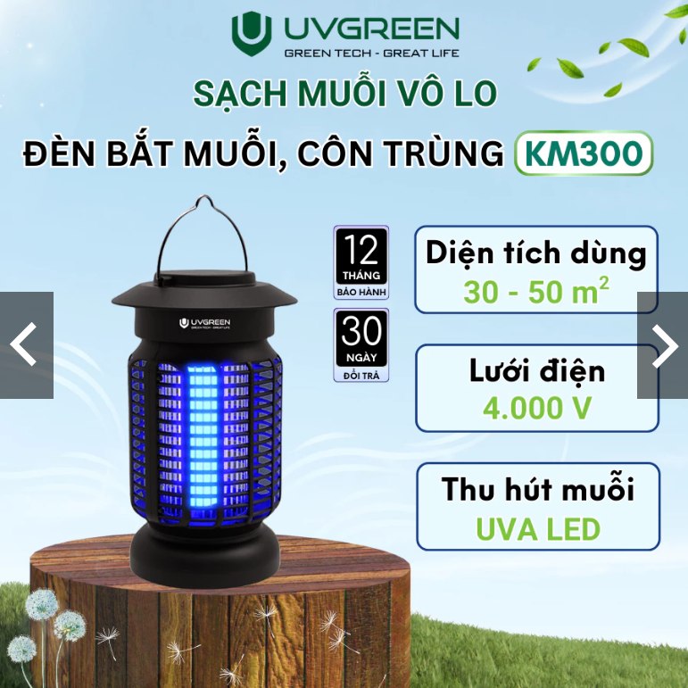 MÁY BẮT MUỖI UVGREEN KM300
