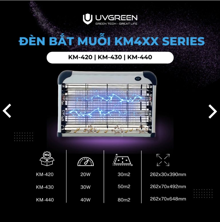 MÁY BẮT MUỖI UVGREEN KM300