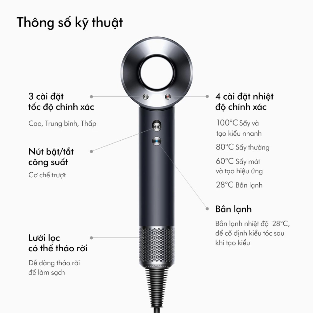 MÁY SẤY TÓC DYSON SUPERSONIC ™ HD08 LITE – Chuẩn Salon Ngay Tại Nhà