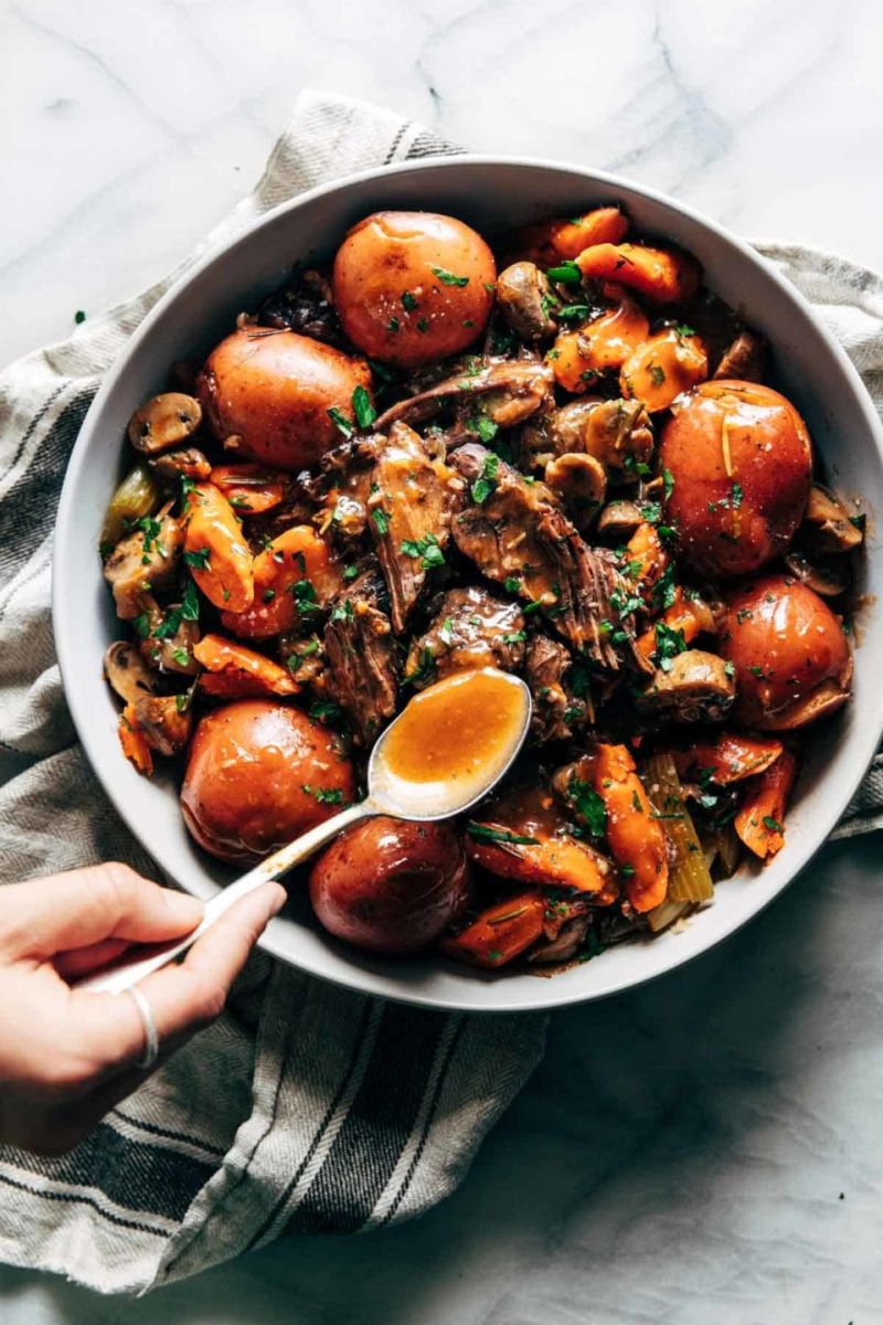 thịt bò hầm nồi áp suất